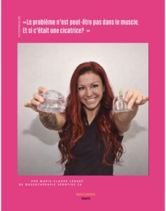 Marie-Claude Légaré massothérapie sportive explique les cicatrices avec le massage et les ventouses