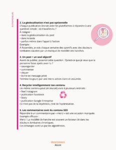 Marie-Claude Légaré massothérapeute et formatrice expliquant le SEO et SMO la visibilité pour les massothérapeutes