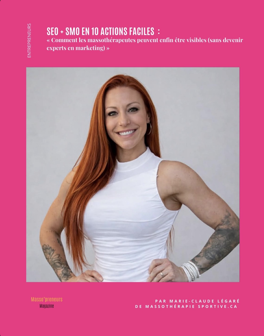 Marie-Claude Légaré massothérapeute et formatrice expliquant le SEO et la visibilité pour les massothérapeutes