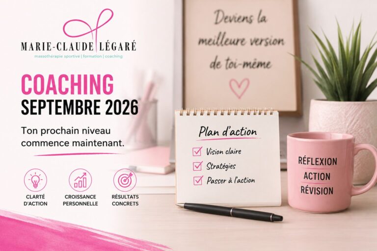 Coaching d’affaires pour massothérapeutes au Québec – Marie-Claude Légaré